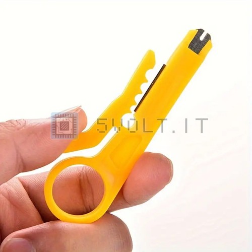 Mini coltello giallo spelafili - coltello,